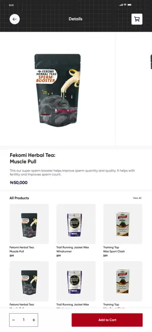 Fekomi wellness screenshot 2