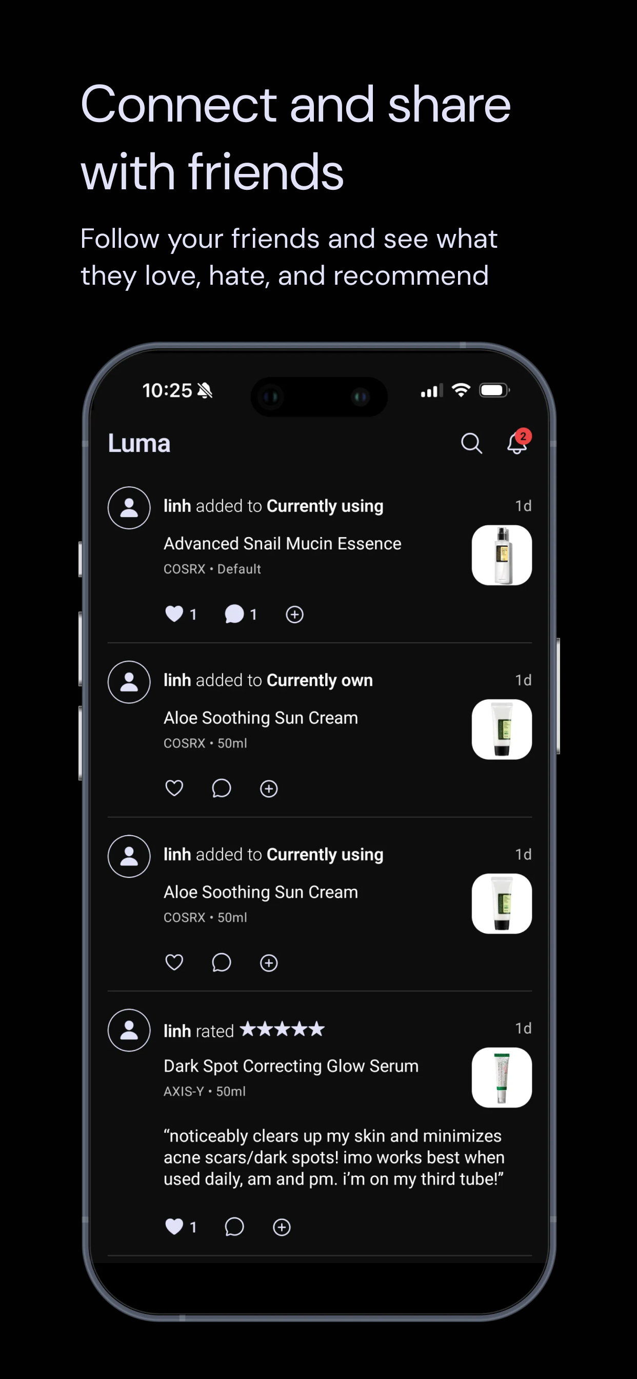 Luma: Track & Review Skincare