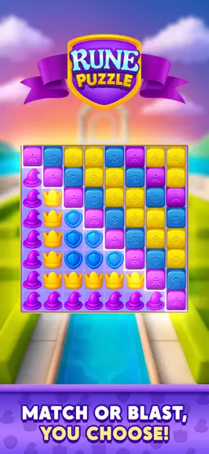 Rune Puzzle: Match & Blast screenshot 2