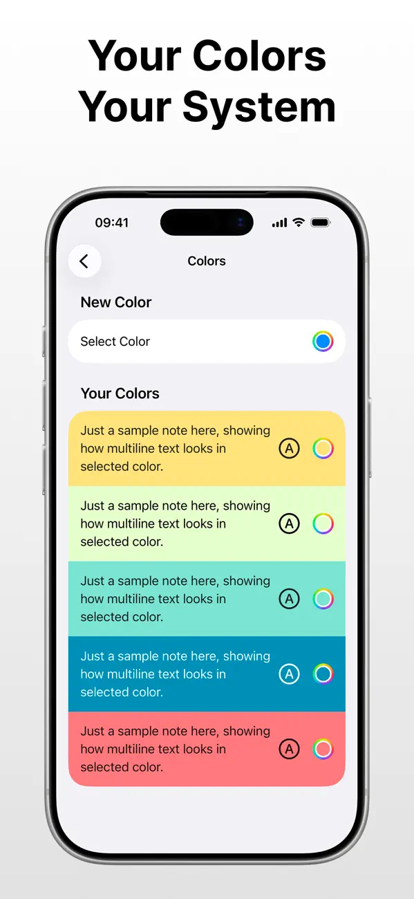 Screenshot #3 pour Notes by Color - Toono