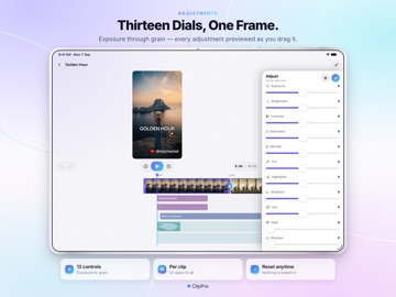 ClipPro: Video & Photo Editor iPad screenshot