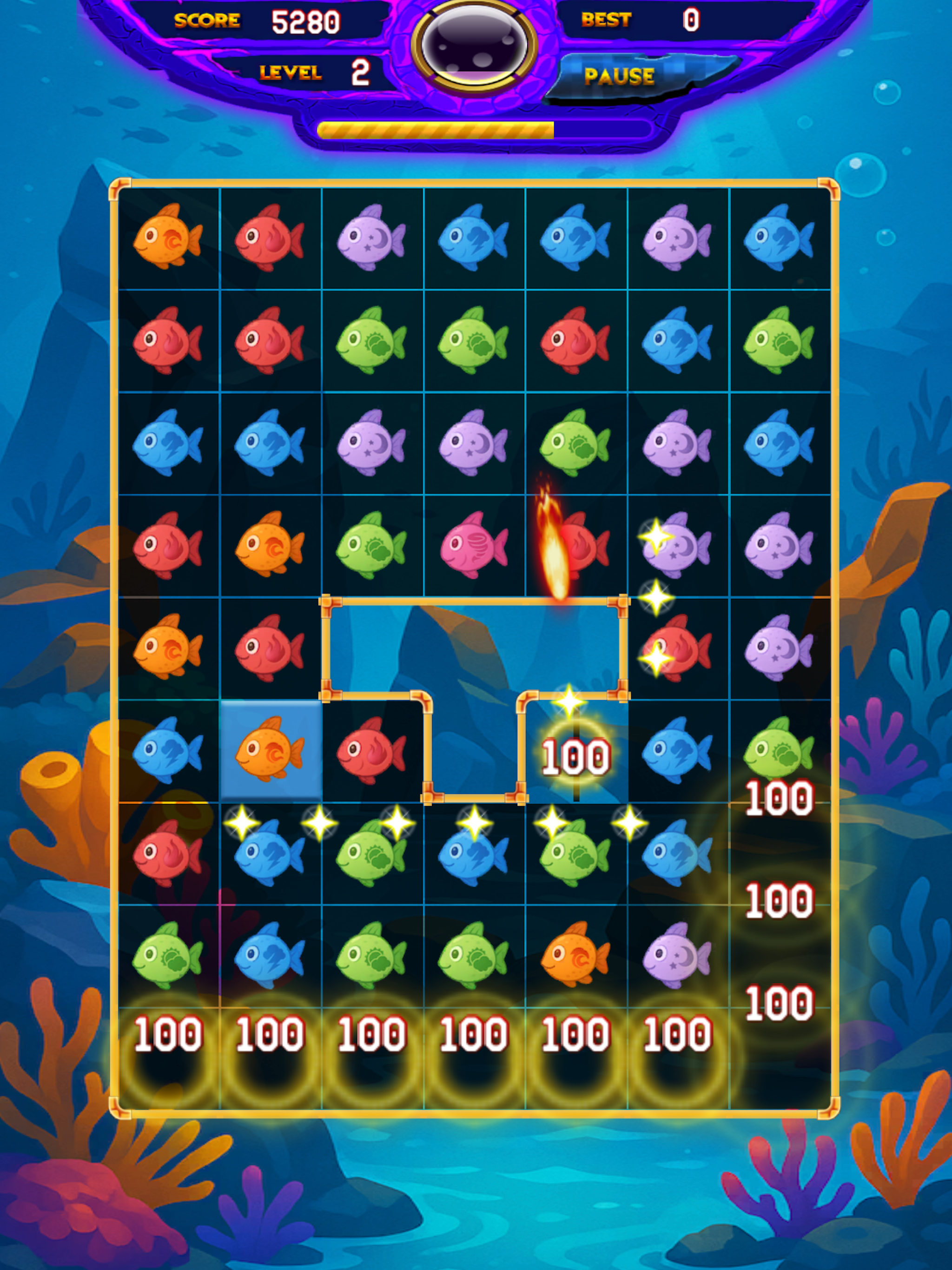 Fish Match Deluxe screenshot 9