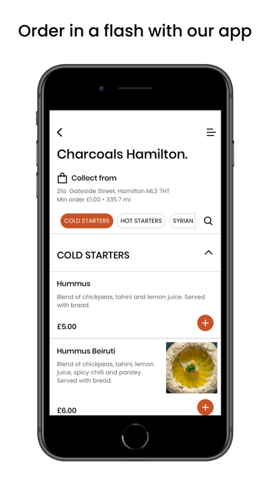 Charcoals Restaurant Screenshot
