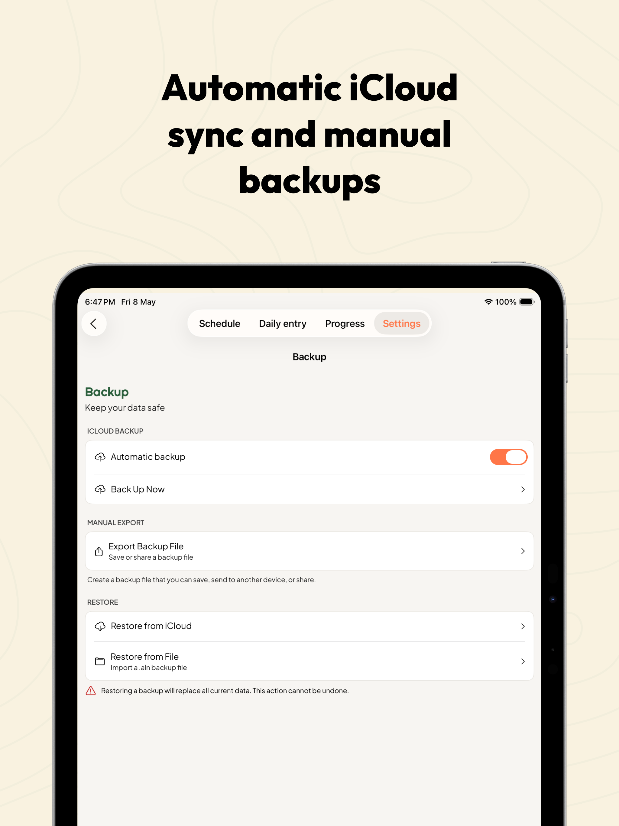 Aligned - Schedule Tracker