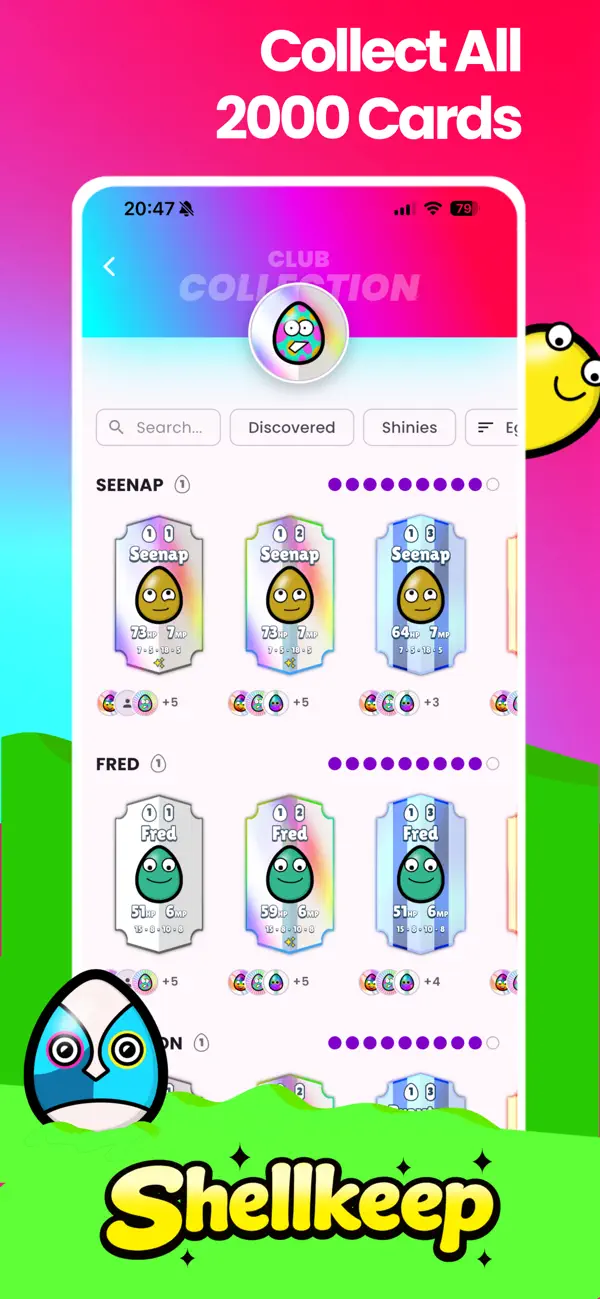 Screenshot #3 pour Shellkeep: Card Collector