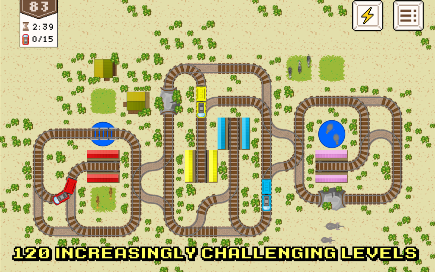 Trains Puzzle - Railroads Game screenshot 22