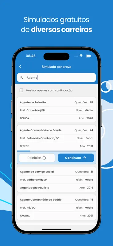 Simulado de Concursos Públicos screenshot 2 of 8