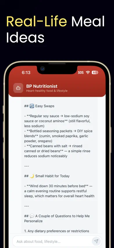 Blood Pressure AI Nutritionist screenshot 4