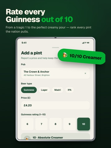 CheapestPint iPad screenshot