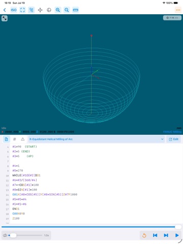 CNC Path: G-Code Simulator iPad screenshot