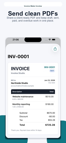 Invoice Maker Involea Screenshot 5 of 6