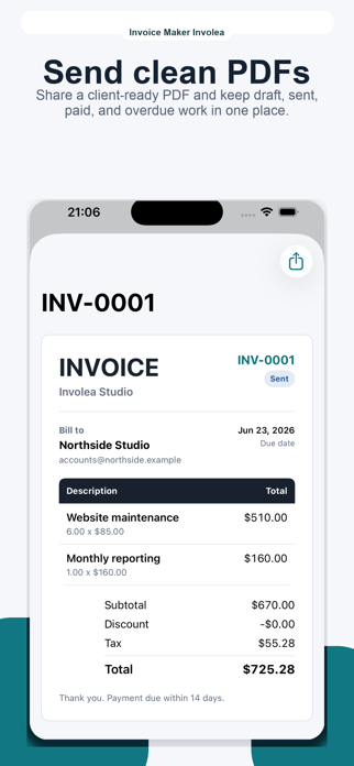 Invoice Maker Involea Screenshot 5 of 6