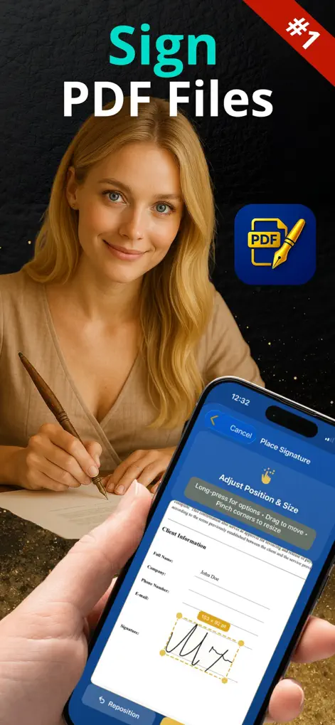 PDF Signer & Form Filler - Productivity App | MWM