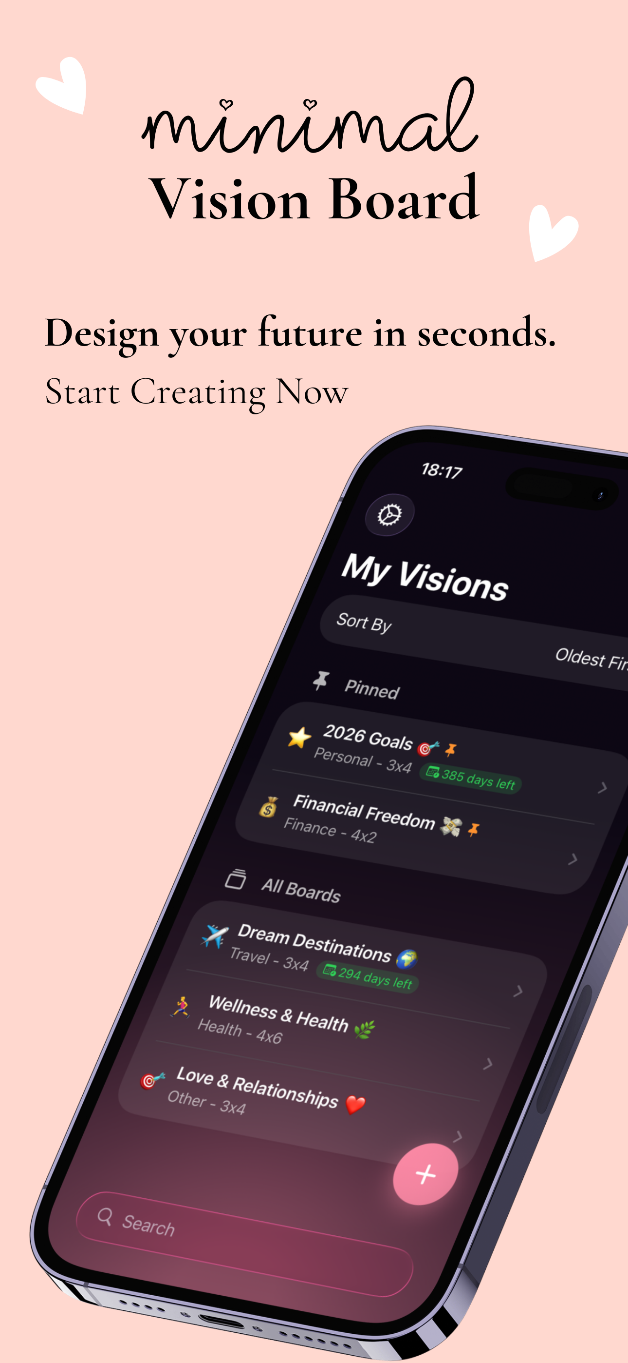 Minimal Vision Board