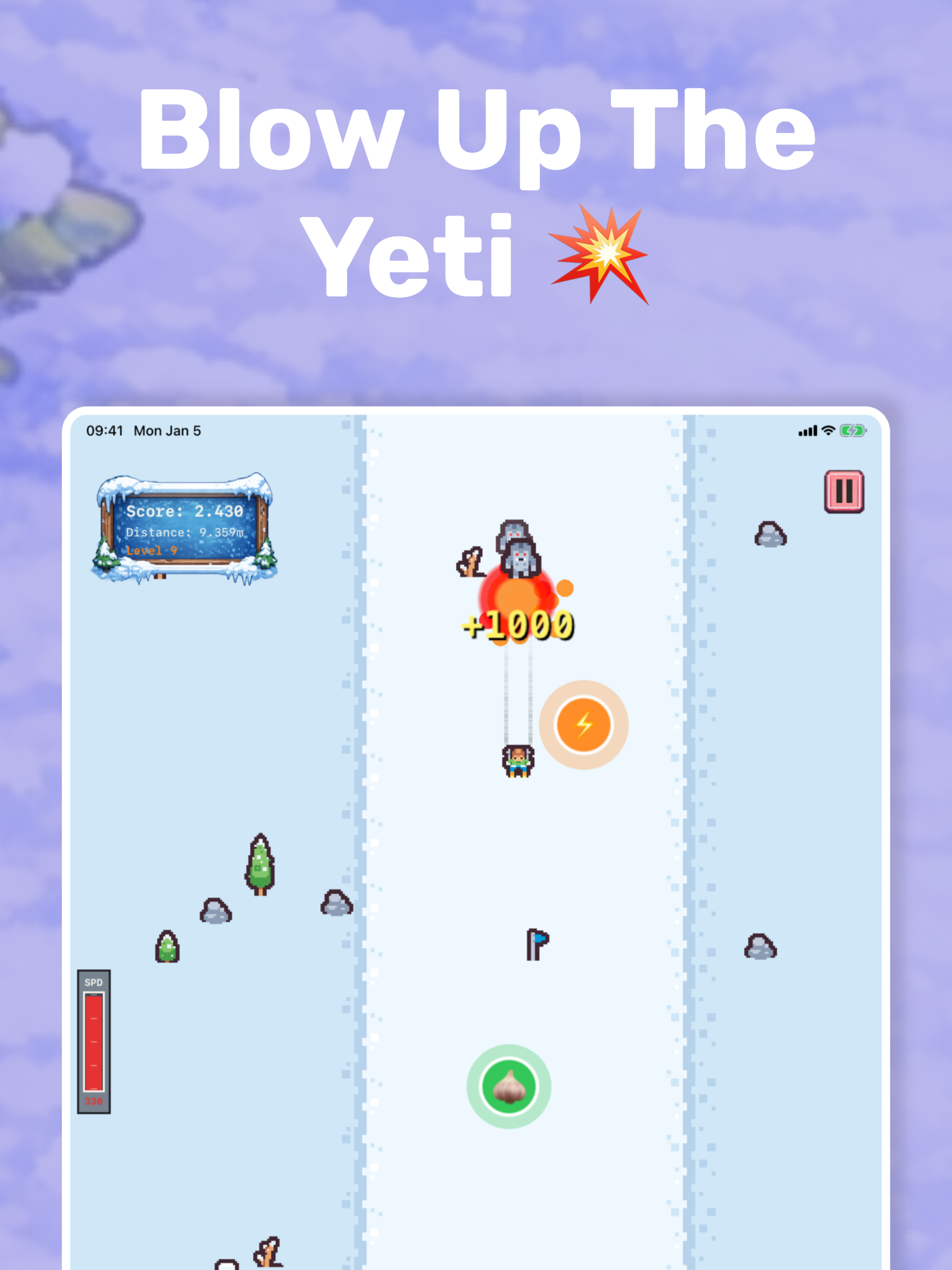 SkiFlee Endless Ski Escape screenshot 8