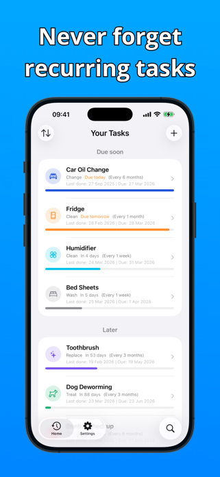 Repeatick - Recurring Tasks Screenshot 1 of 7