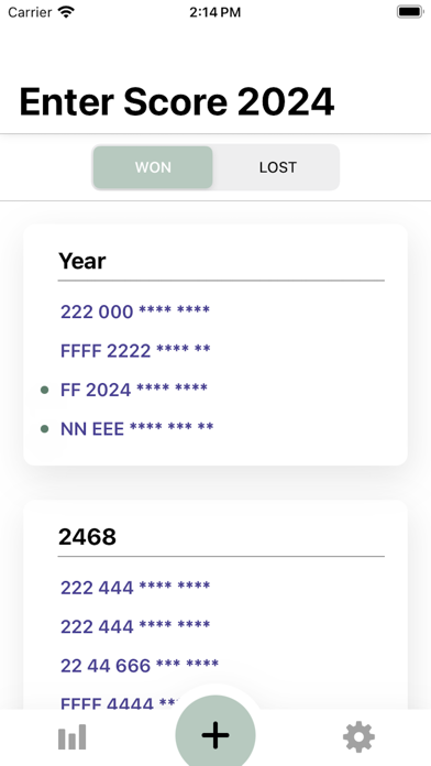 American Mahjong Tracker 2024 Screenshot