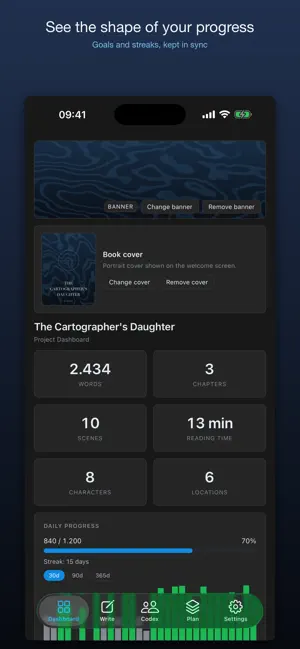 Novalist - Novel Writing screenshot 2