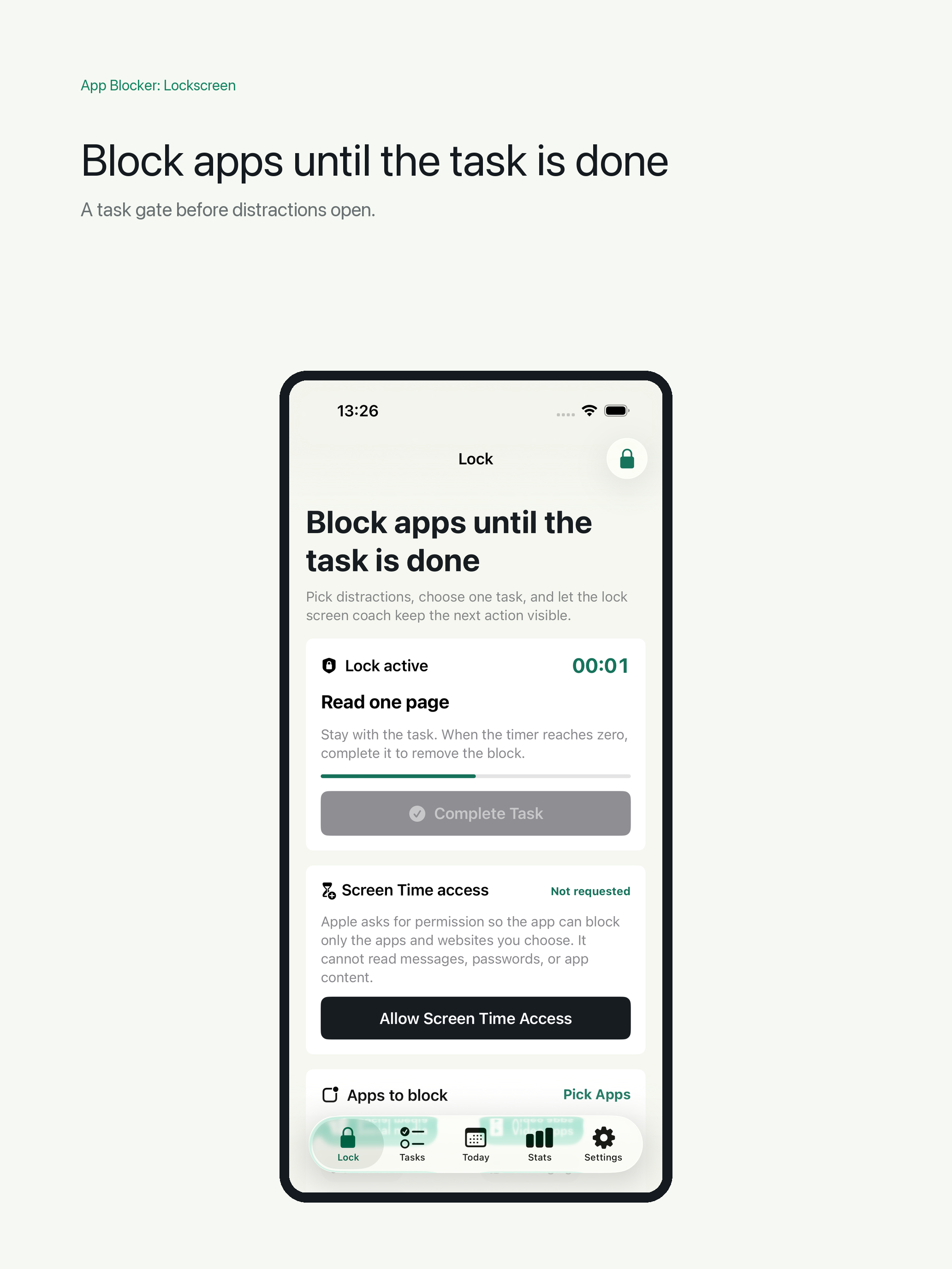 App Blocker: Lockscreen