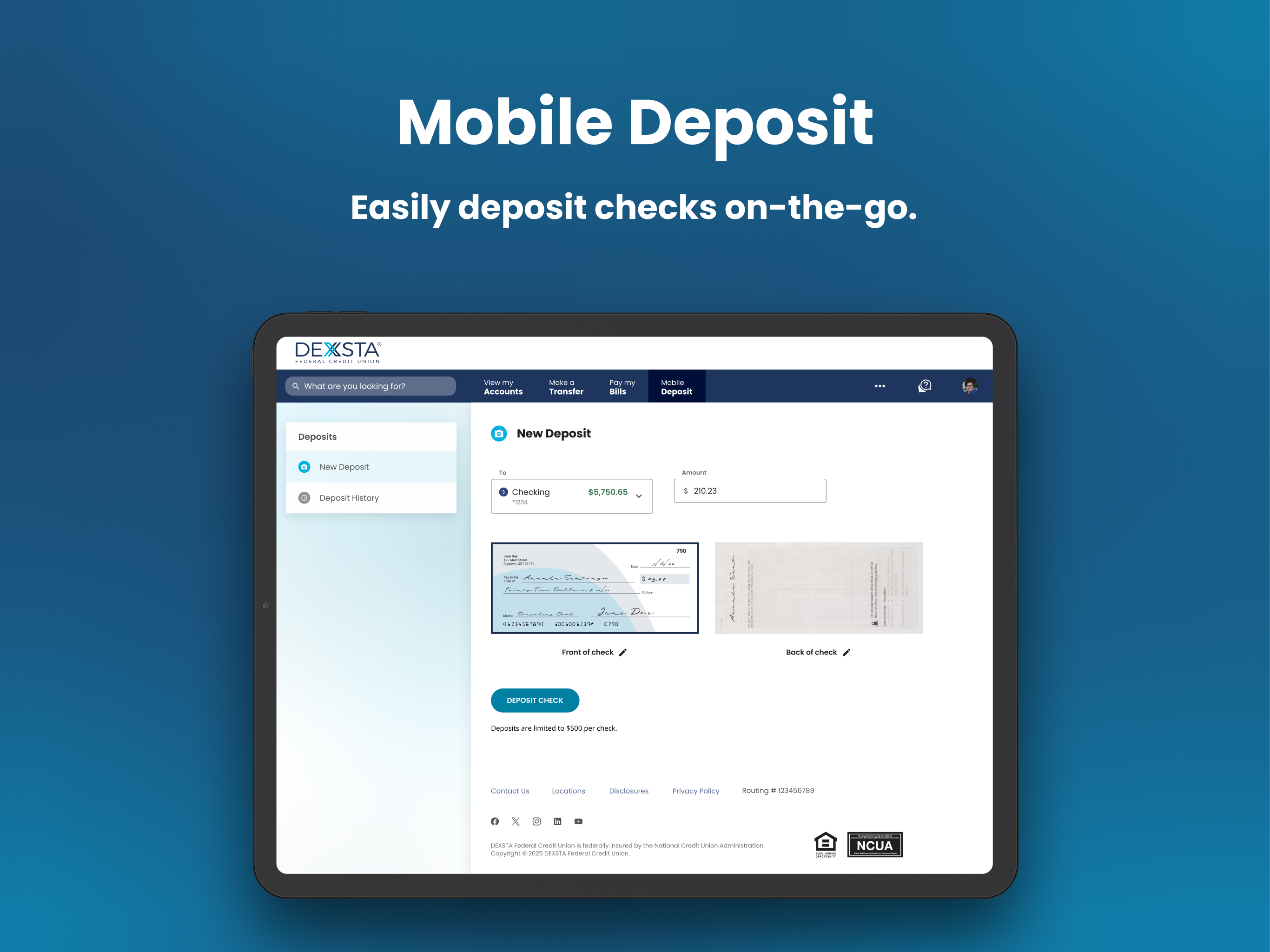 DEXSTA FCU Mobile