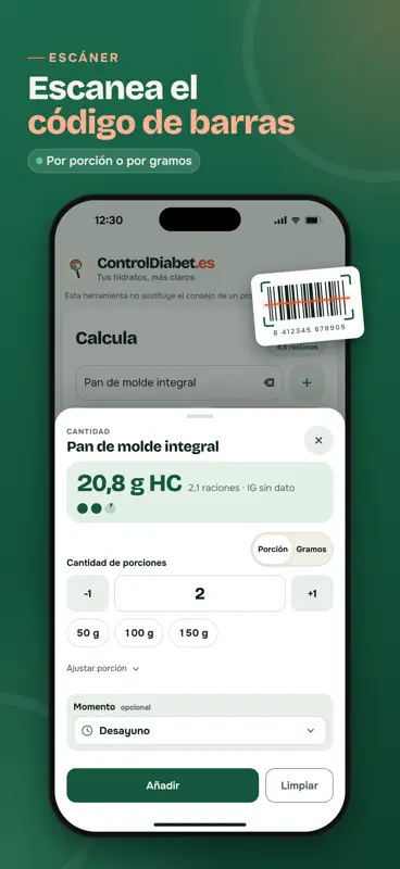 ControlDiabetes: Carbohidratos screenshot 3 of 8