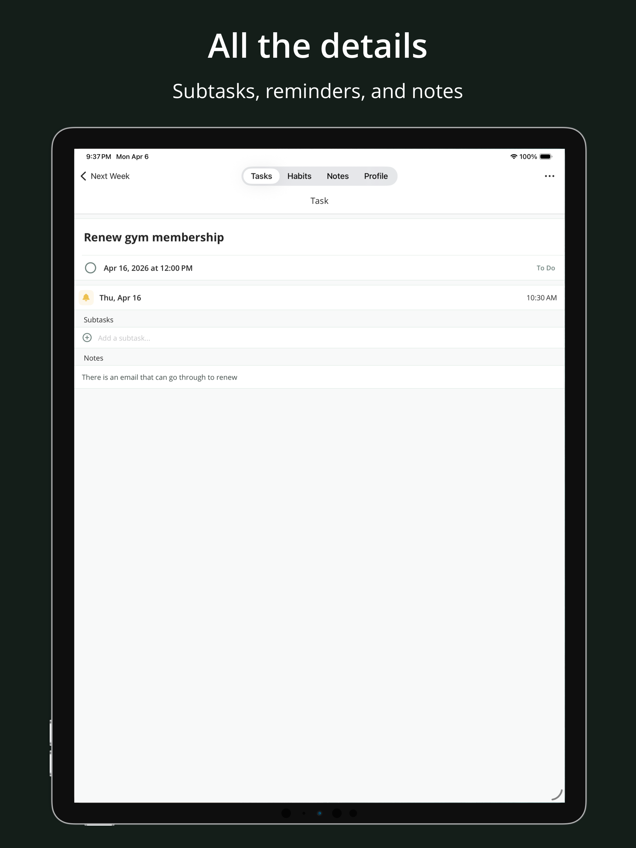 Habite: Productivity Manager screenshot 11