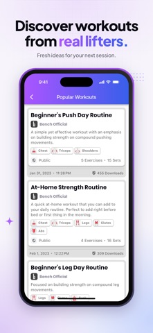 Bench Gym Log: Workout Tracker Screenshot 9 of 10