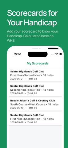 GolfMate ID screenshot