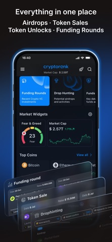 CryptoRank Tracker & Portfolio Screenshot 1 of 7