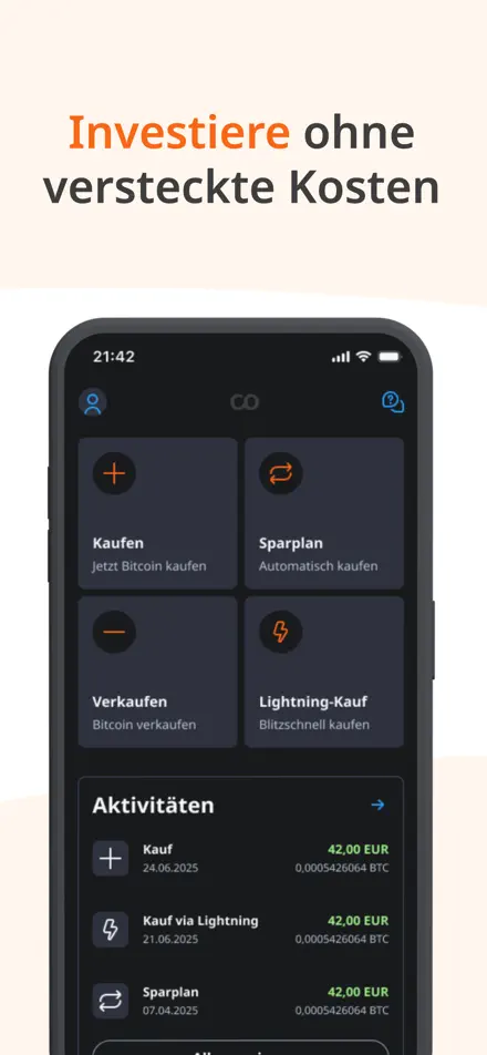 Coinfinity app screenshot 3