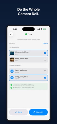 Mute Video & Extract Audio screenshot