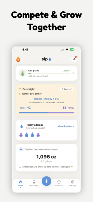 Sip: Water Tracker for Couples Screenshot 2 of 7
