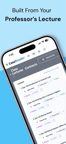 Case Reader: Law School AI iPhone screenshot
