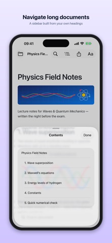 Markdown Reader & Editor: MD Screenshot 7 of 10