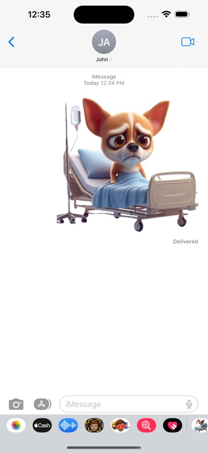 Sick Chihuahua Stickers