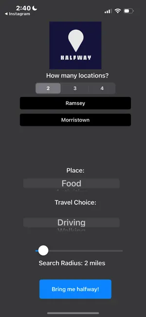 Halfway Finder screenshot 4