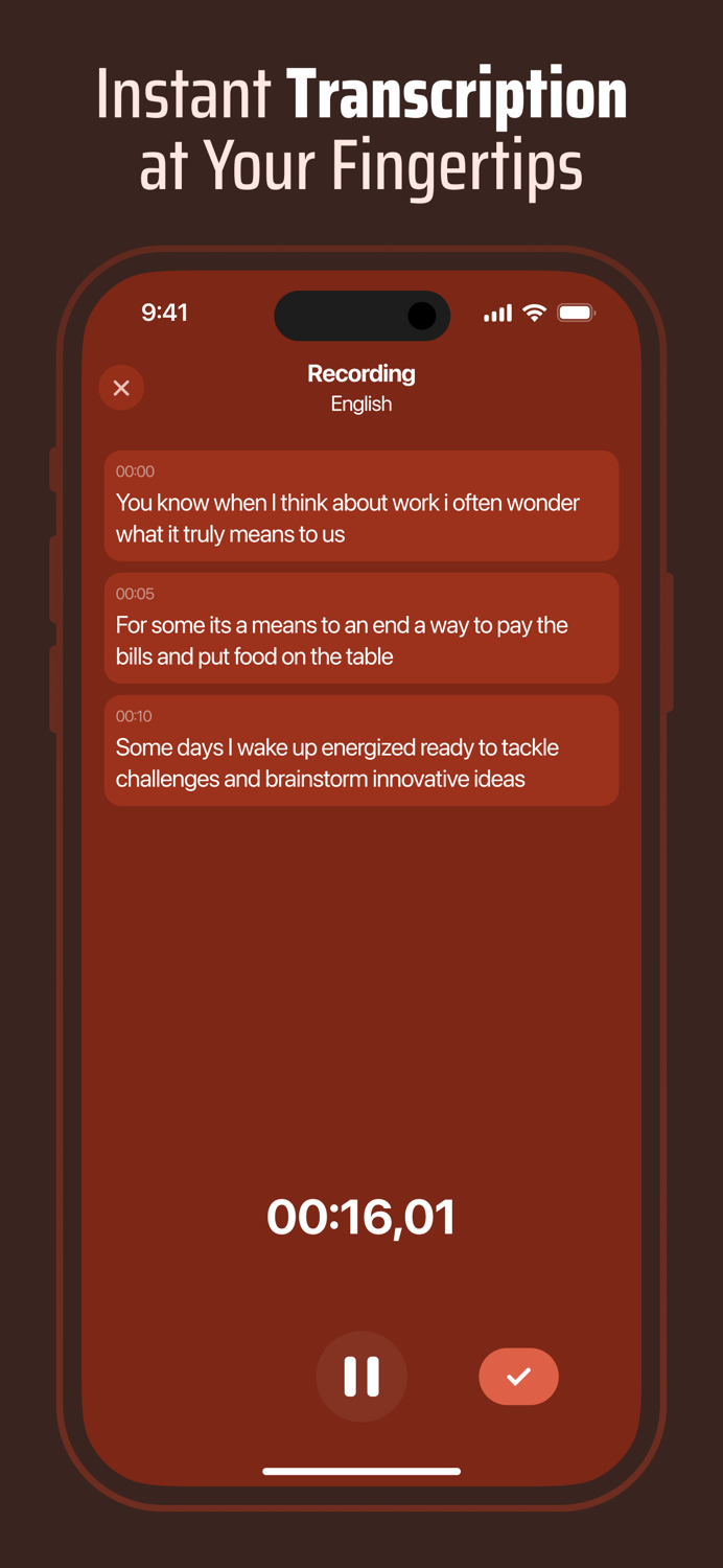 Voice Memo and Transcribe