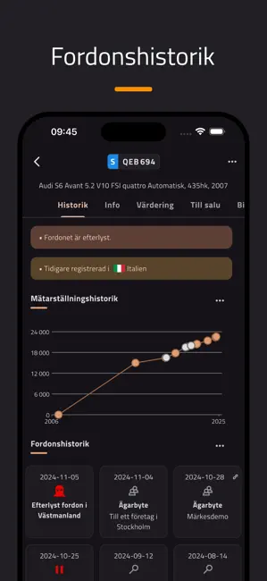 Car.info - Sök biluppgifter iPhone screenshot 1