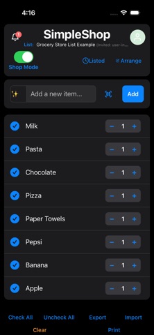 SimpleShop-Grocery-List Screenshot 3 of 5