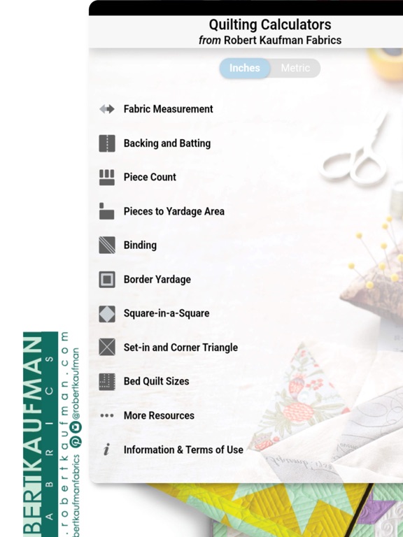 Screenshot #4 pour QuiltingCalc