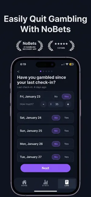 NoBets – Quit Gambling Now screenshot 1