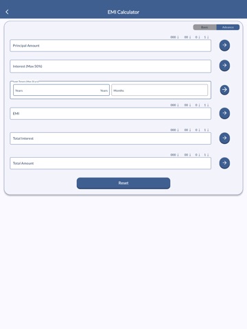 Banking Calculator - EMI FD RD iPad screenshot