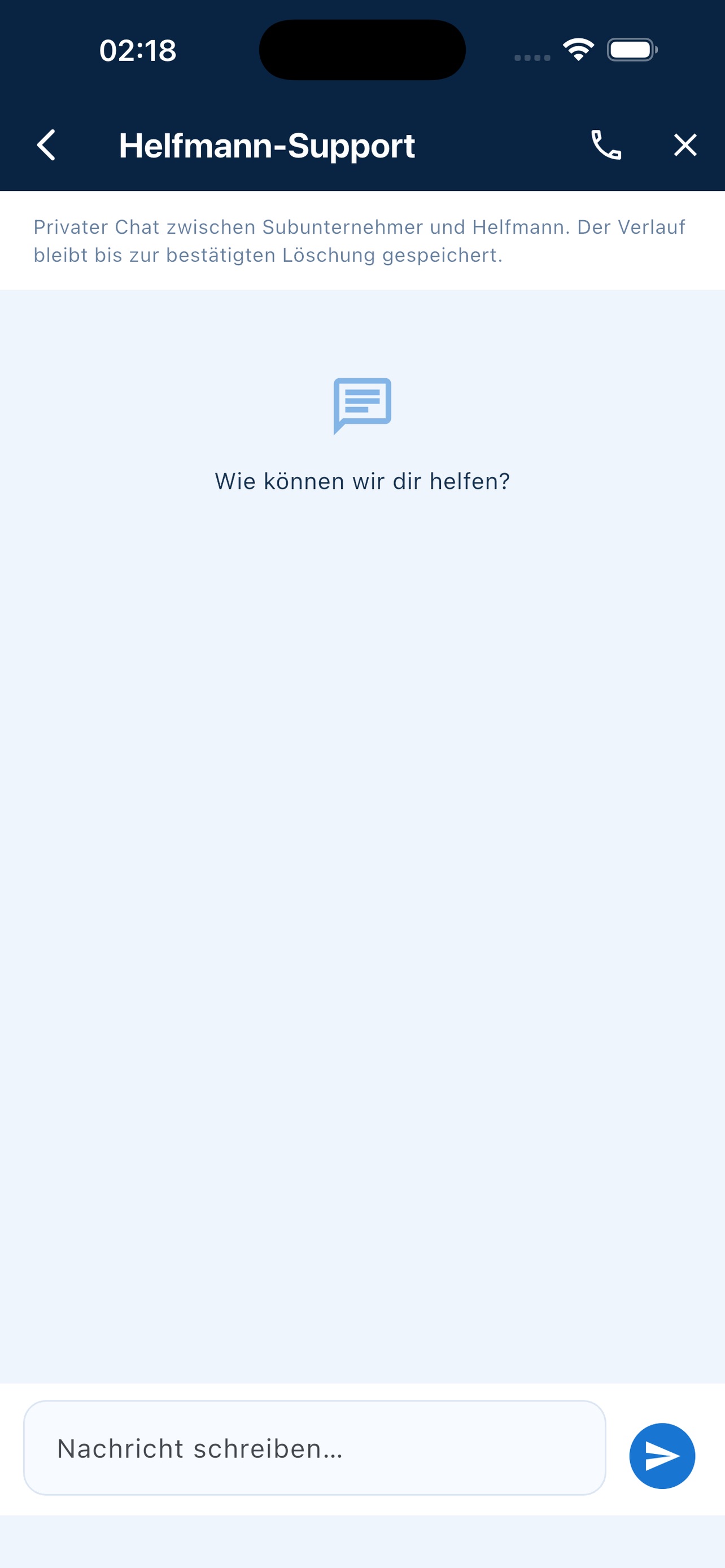 Screenshot 3 of Helfmann-Portal