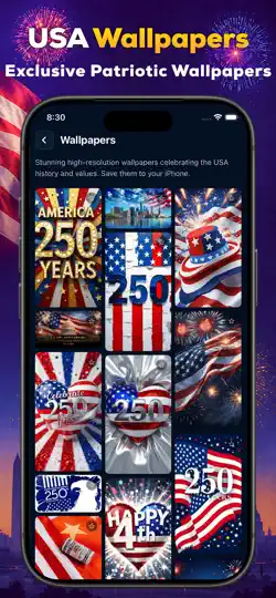 Capture d'écran de America 250 Designs sur iPhone 6