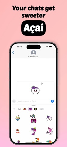 Açai Stickers screenshot
