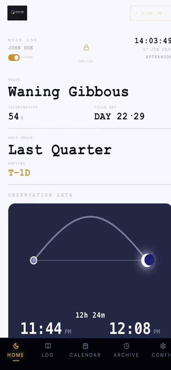 Screenshot #3 pour Moon Log - Space Systems
