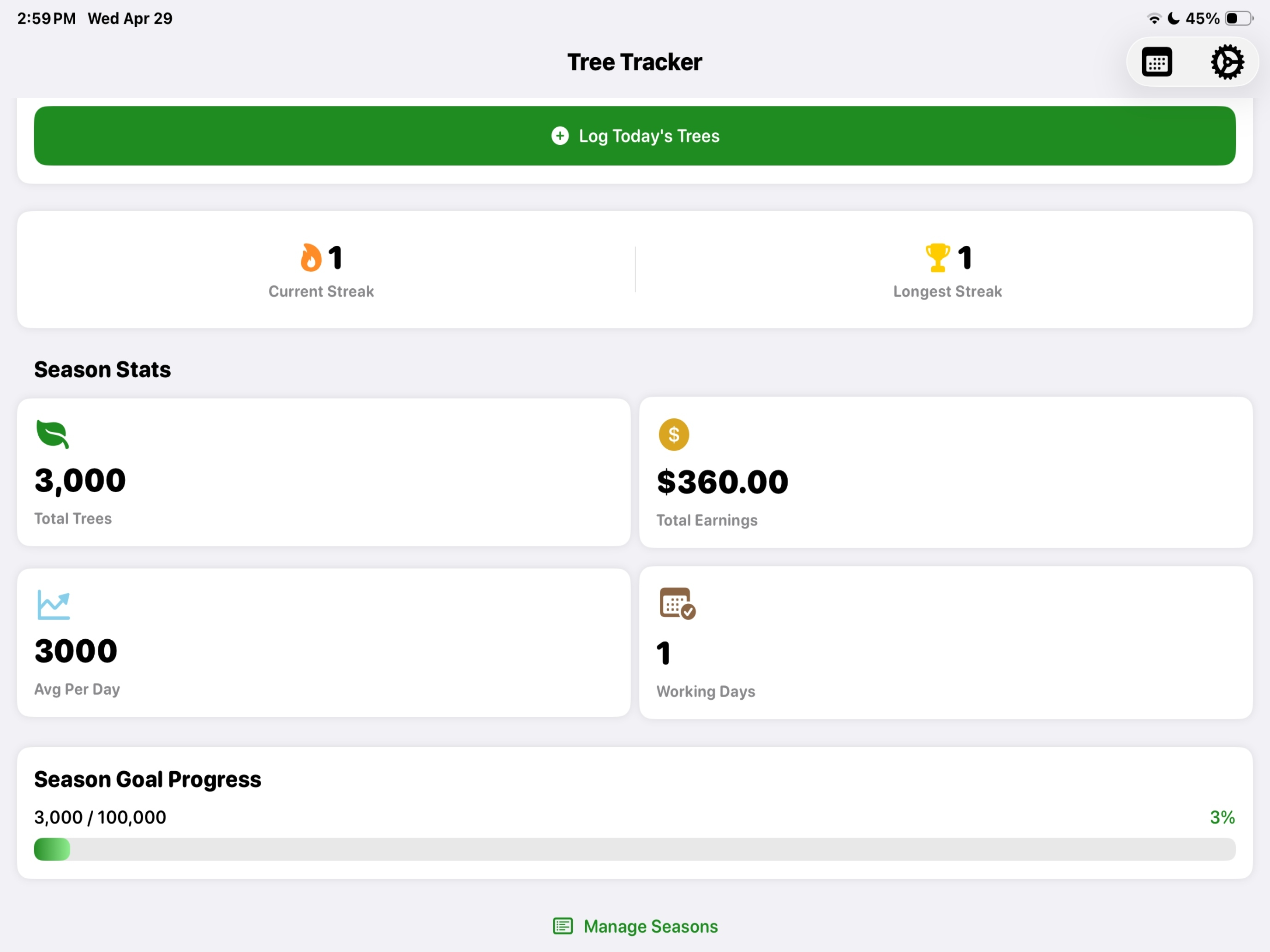 Tree Tracker