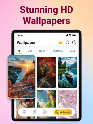 Fonts & Emoji Keyboard: FotoAI iPad screenshot