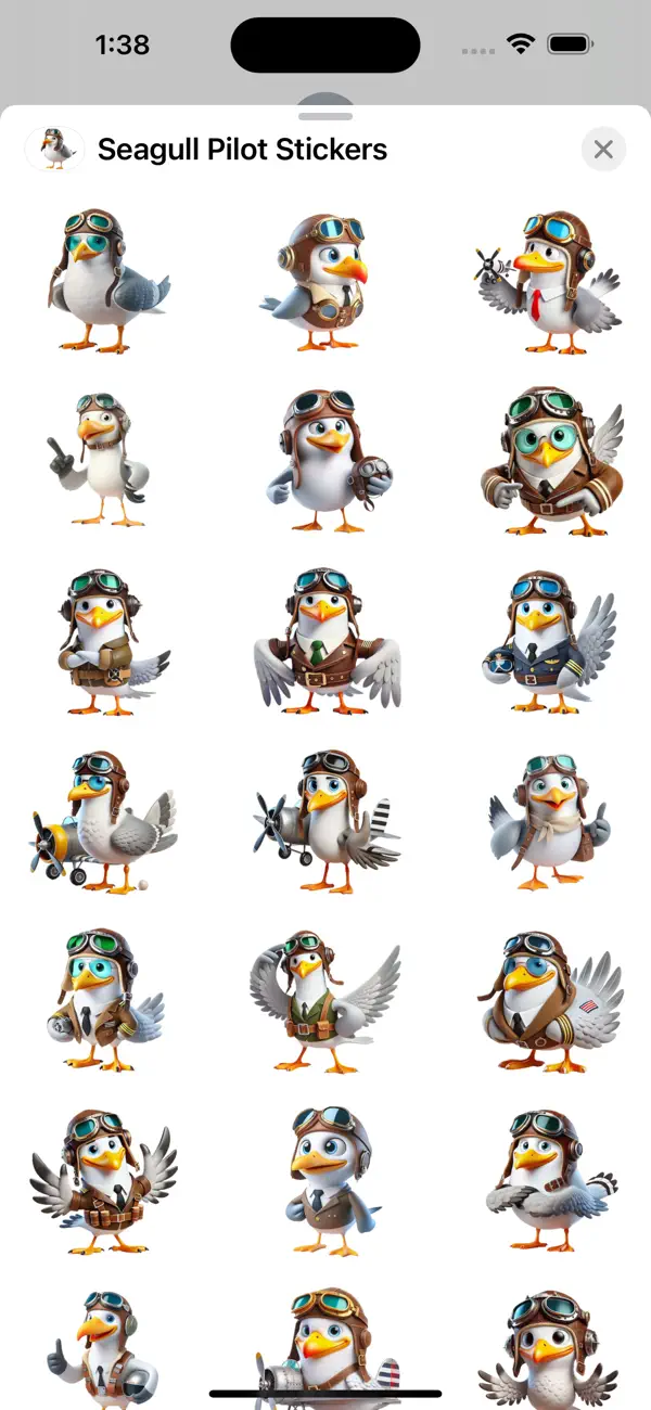 Screenshot #1 pour Seagull Pilot Stickers