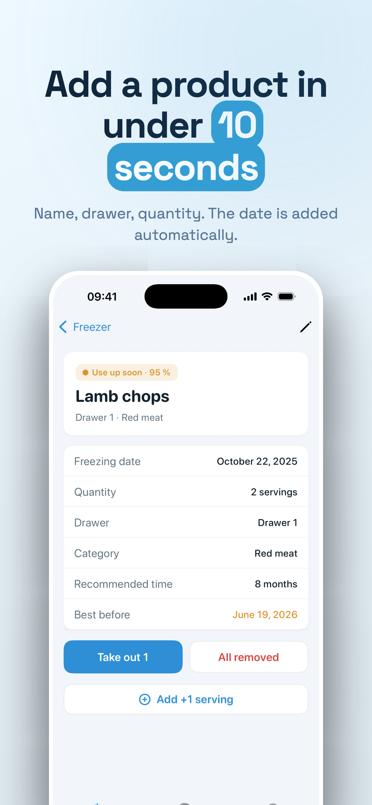Freezer Inventory : Glacko screenshot 2